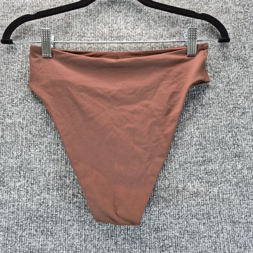 Skims Mid Waist Bottom Recycled Swim Small Cocoa Women
